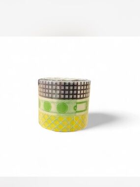 Mix color and pattern set of 3 Washi Tape - Beige with Gold Dots MT Made in Jap